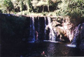 Waterfall on our swimming-pool (sometimes it was used instead of the shower - it was more reliable)