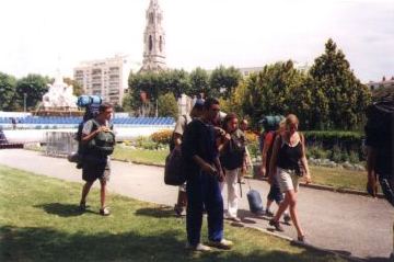 Saying good-bye in Nimes