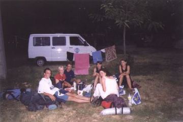 Camp "Les deux Rhones" in Avignon Right after our arrival.
