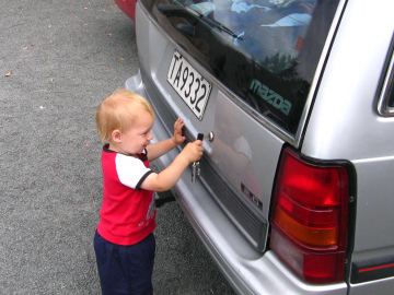 Sarka odemyka auto