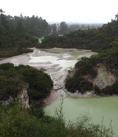 Waiotapu frying pan flat