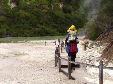 Waiotapu frying pan flat